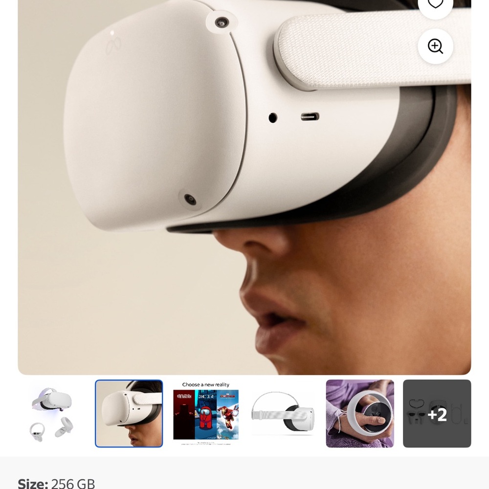 Oculus White VR Headset
